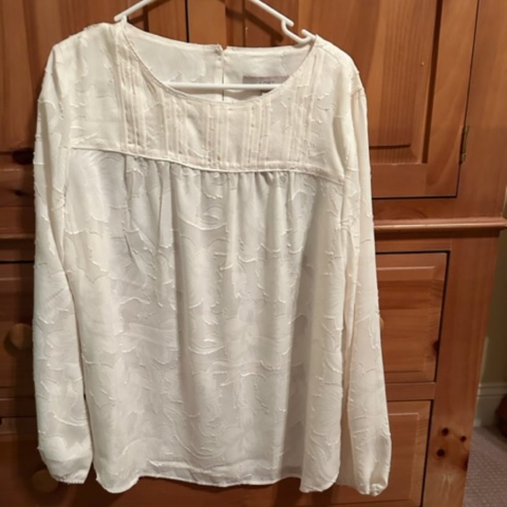 Off White Floral Blouse